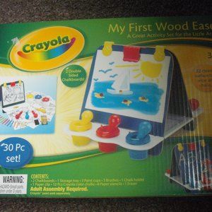 Crayola First Wooden Easel 30 piece set